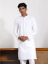 Vastramay Men's White Cotton Kurta