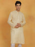 Vastramay Men's Cream Cotton Kurta