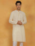 Vastramay Men's Yellow Cotton Kurta