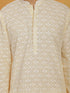 Vastramay Men's Yellow Cotton Kurta