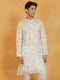 Vastramay Men's White Viscose Kurta