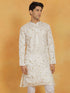 Vastramay Men's White Viscose Kurta