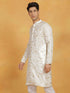 Vastramay Men's White Viscose Kurta