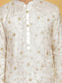 Vastramay Men's White Viscose Kurta