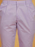 Vastramay Men's Lavender Cotton Silk Kurta And Pyjama Set
