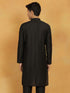 Vastramay Men's Black Viscose Kurta