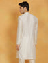 Vastramay Men's Cream Viscose Kurta