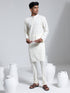 Vastramay Men's Cream Crepe Kurta