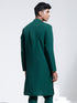 Vastramay Men's Green Crepe Kurta