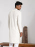 Vastramay Men's Cream Rayon Kurta