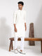 Vastramay Men's Cream Rayon Kurta And Pyjama Set