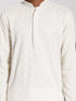 Vastramay Men's Cream Rayon Kurta And Pyjama Set