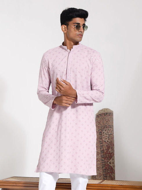 Vastramay Men's Onion Rayon Kurta