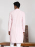 Vastramay Men's Pink Rayon Kurta