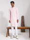 Vastramay Men's Pink Rayon Kurta And Pyjama Set