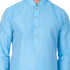 Vastramay Vastramay Men's Light Blue Cotton Silk Blend Kurta and Pyjama Set