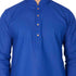 Vastramay Men's Blue Linen Kurta