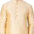Vastramay Vastramay Men's Gold Cotton Silk Blend Kurta and Pyjama Set
