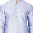 Vastramay Vastramay Men's Light Blue Cotton Silk Blend Kurta and Pyjama Set