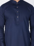 Vastramay Men's Blue Cotton Kurta and Pyjama Set