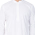 Vastramay Men's White Cotton Kurta, Pyjama & Dupatta Set