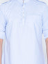 VASTRAMAY Men's Blue Cotton Kurta