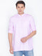 VASTRAMAY Men's Pink Cotton Short Kurta