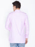 VASTRAMAY Men's Pink Cotton Short Kurta