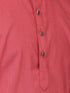 Vastramay Men's Maroon Cotton Kurta