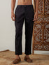 Vastramay Men's Black Cotton Slim Fit Pant