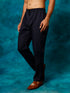 Vastramay Men's Navy Blue Cotton Pant Style Pyjama