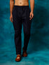 Vastramay Men's Navy Blue Cotton Pant Style Pyjama