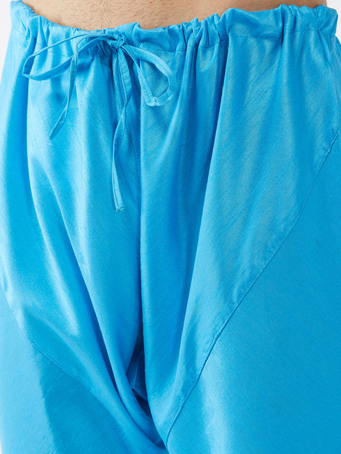 Vastramay Men Blue Solid Relax-Fit Churidar