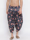 Vastramay Men's Dark Blue Printed Dhoti Pant