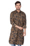 VASTRAMAY Men's Green camouflage Cotton Pathani Kurta