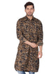 VASTRAMAY Men's Green camouflage Cotton Pathani Kurta