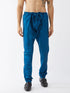 Vastramay Men's Turquoise Silk Blend Pyjama