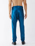 Vastramay Men's Turquoise Silk Blend Pyjama