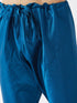 Vastramay Men's Turquoise Silk Blend Pyjama