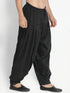 Vastramay Men's Black Cotton Blend Patiala Pyjama