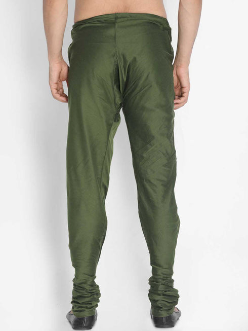 Vastramay Men's Green Cotton Blend Pyjama