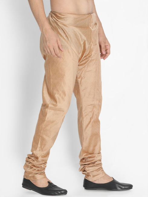 Vastramay Men's Gold Cotton Blend Pyjama