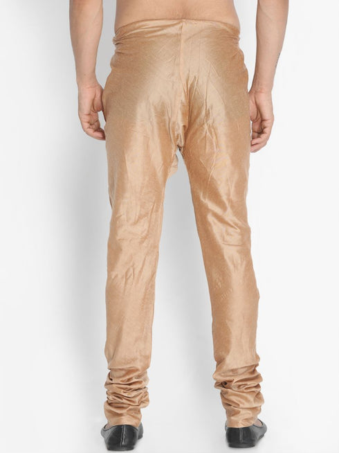 Vastramay Men's Gold Cotton Blend Pyjama