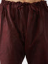 Vastramay Men's Wine Silk Blend Pyjama