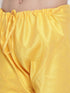 Vastramay Men's Yellow Cotton Silk Blend Pyjama