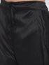 Vastramay Men's Black Silk Blend Dhoti Pant