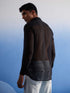 Vastramay Men's Black Georgette Shirt