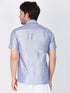 Vastramay Vastramay Men's Lavender Silk Blend Ethnic Shirt