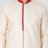 Vastramay Men's Gold Silk Blend Sherwani Only Top