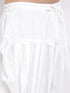 Vastramay Men's Green Cotton Blend Kurta and White Dhoti Set